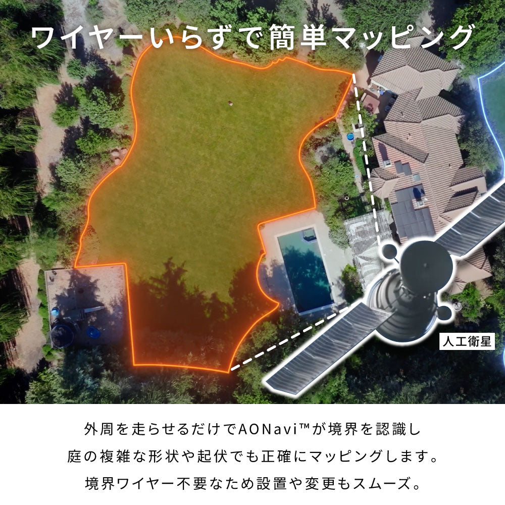 衛星測位ロボット芝刈り機 SUNSEEKER X7 Plus 完全ワイヤレス 6000m2