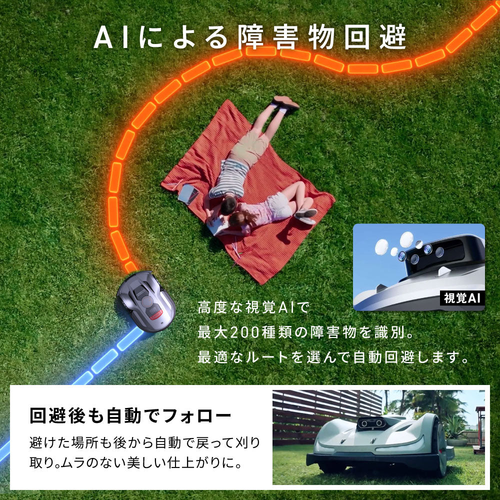 衛星測位ロボット芝刈り機 SUNSEEKER X7 Plus 完全ワイヤレス 6000m2